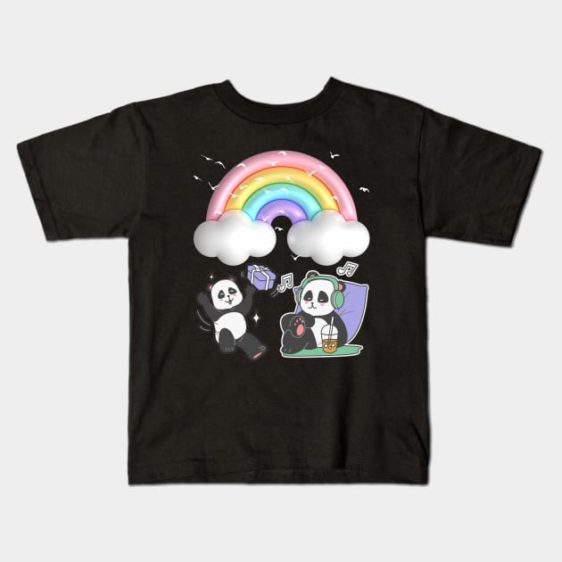 Panda Kids T-Shirt by Bestworker